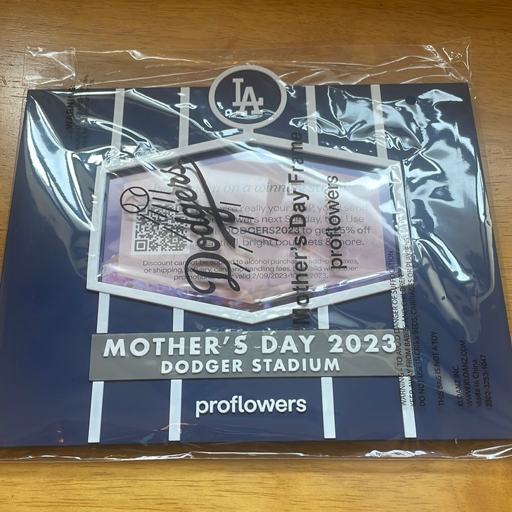 Los Angeles Dodgers Mother’s Day Picture Frame NWT Stadium Giveaway